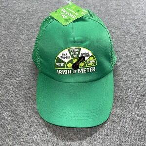 Irish O' Meter St.‎ Patrick's Day Baseball Cap Mesh Snap Back Fun Hat